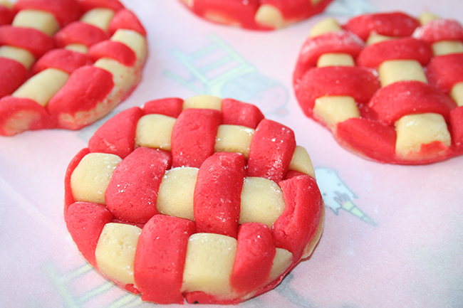 Dough, cut out Basket Weave Sugar Cookies