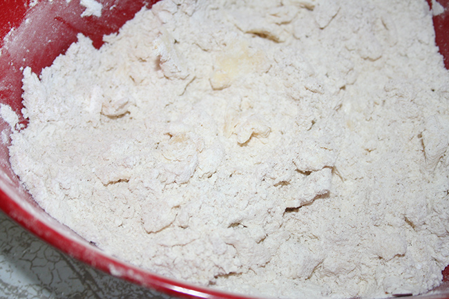 Cut in the butter