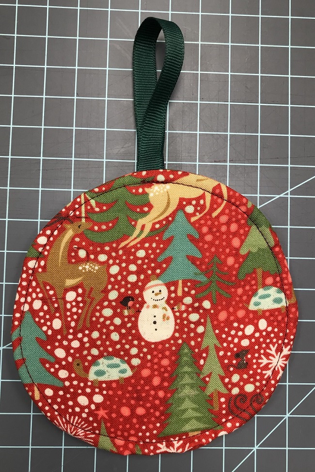 finished gift card ornament