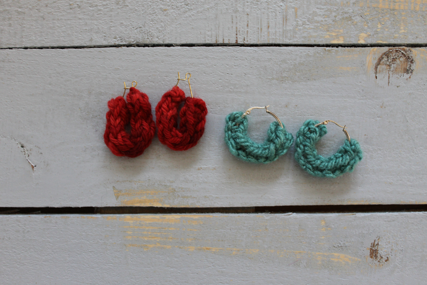 Knit I-Cord Earrings