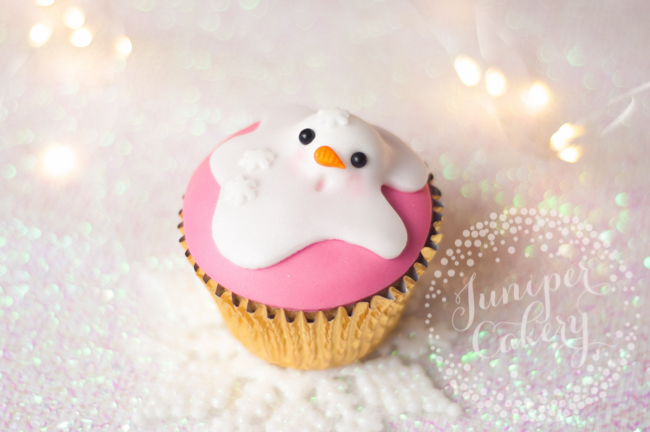 How to make melted snowman cupcakes for Christmas time
