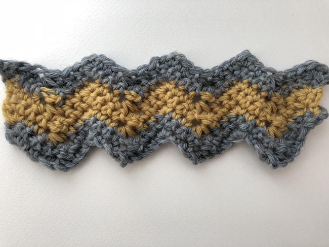 narrow chevron crochet