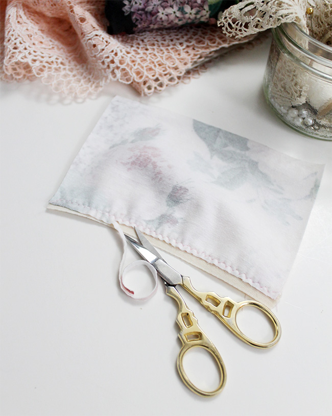 how to sew lingerie elastic