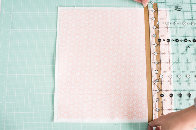 mark straight lines for quilting with tape