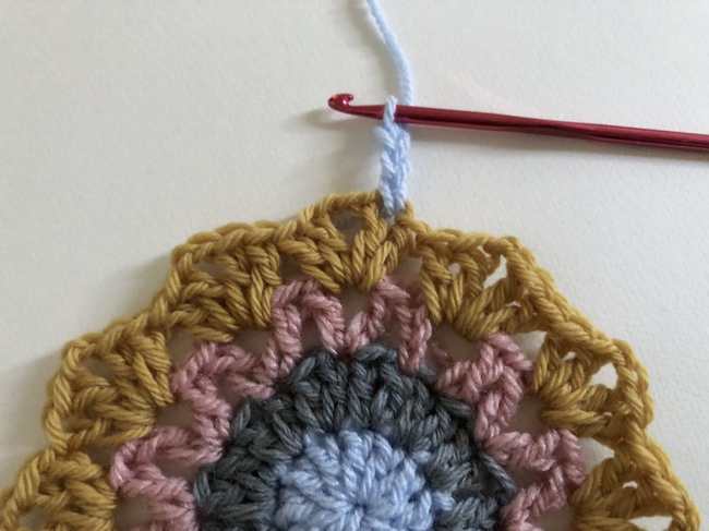 round five of crochet ripple