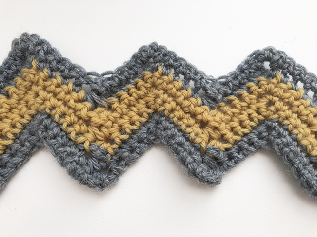 single crochet chevron pattern