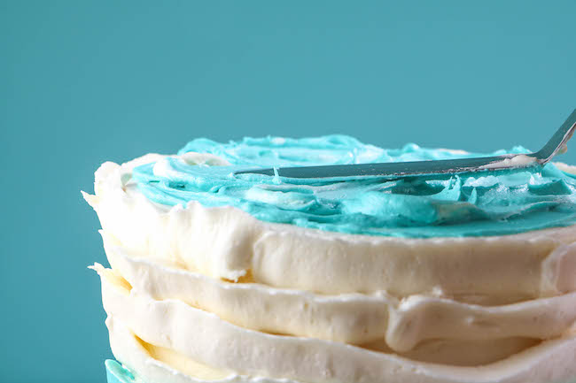 Adding Blue Buttercream | Erin Gardner