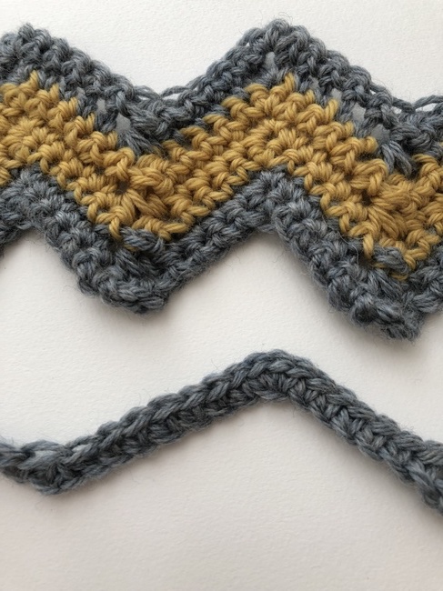 making chevron crochet wider