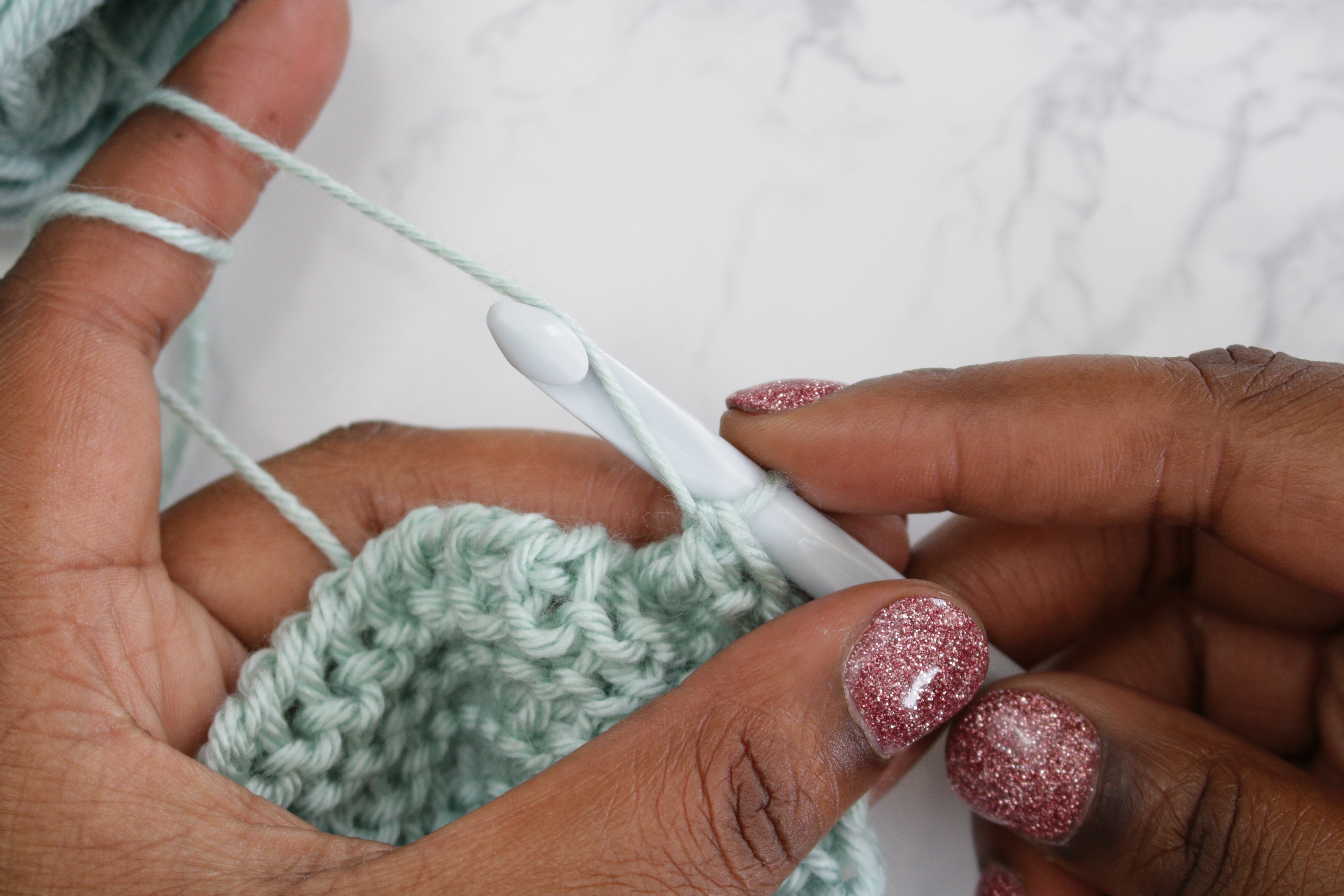 Yarn over tunisian crochet