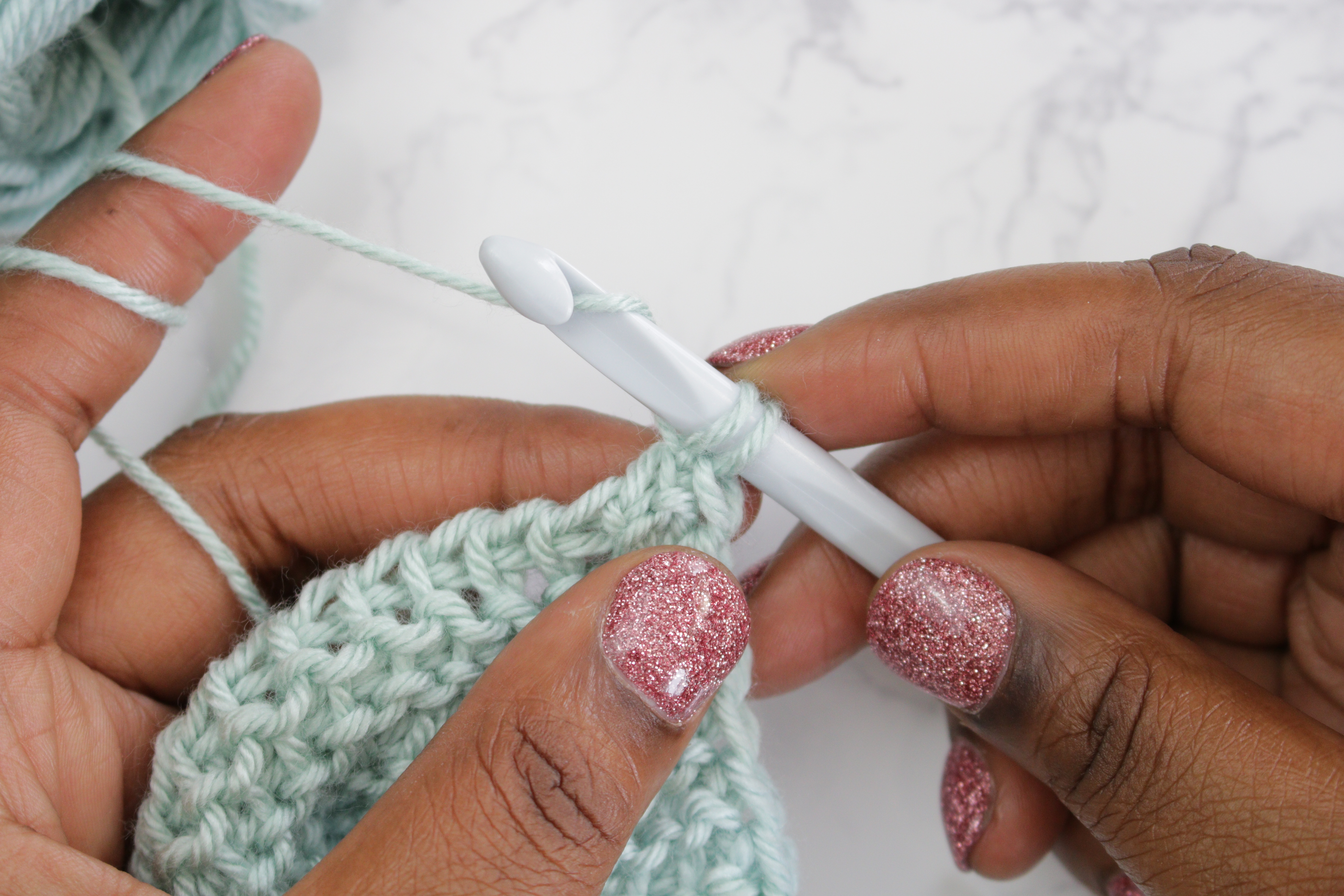 tunisian crochet purl stitch