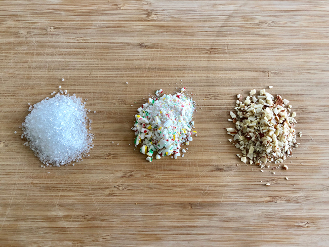 crushed candy beanie cake pop