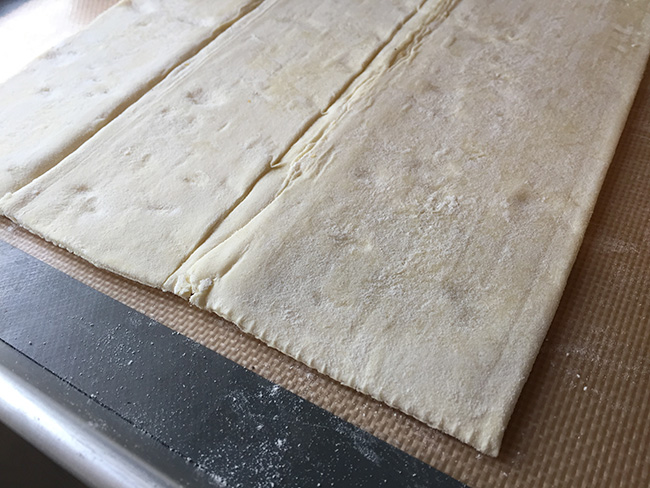 Unfold the puff pastry