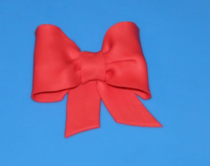 Finished Fondant Bow - How to Make Fondant Bows on www.craftsy.com