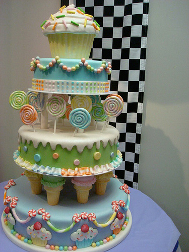 fun cake candy land