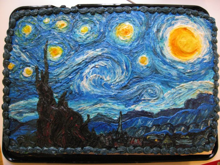 Starry Night Cake