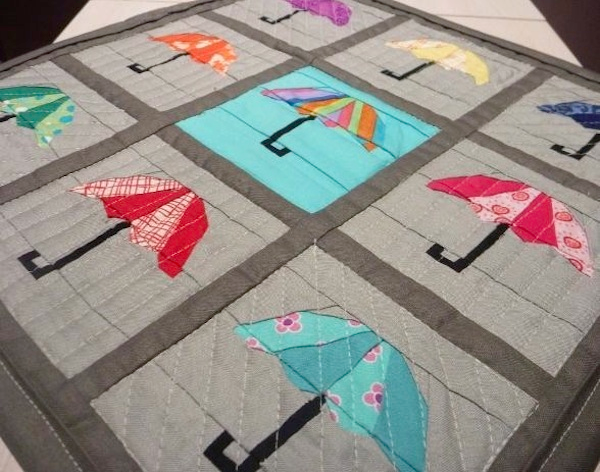 umbrella mini quilt