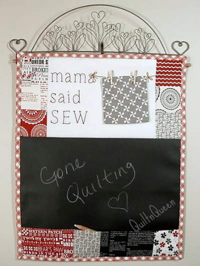 message board mini quilt