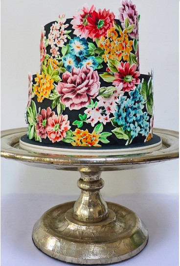 Floral Hand-Painted Cake, Craftsy 