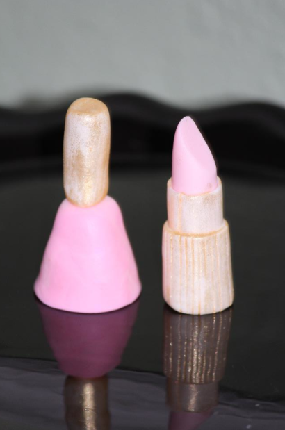 gum paste lipstick and nail polish