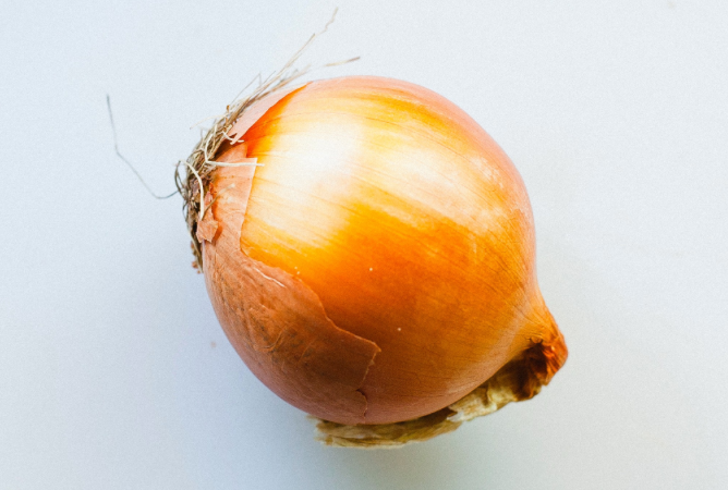 Whole Onion, Ready to be Chopped