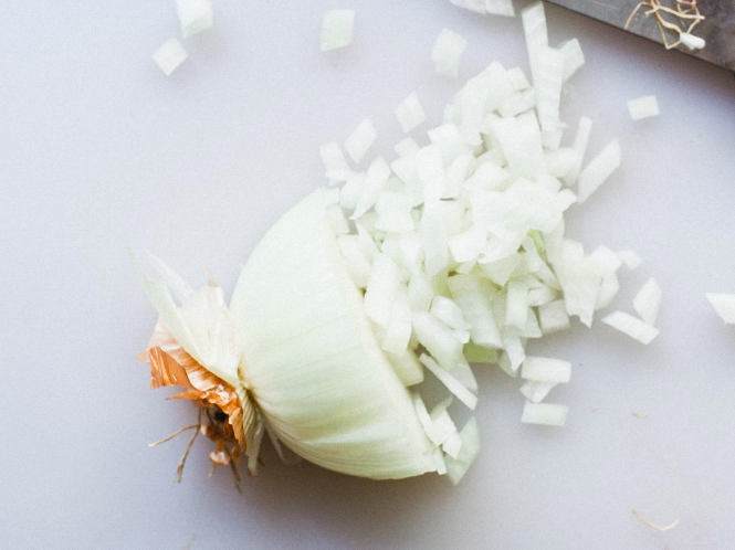 Onion - Example of Small Dice