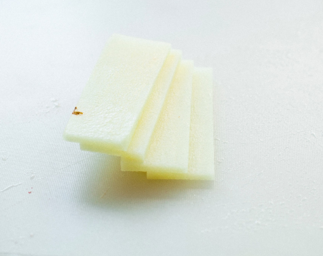 fine julienne cut of potato