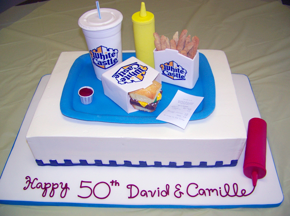 white castle cake