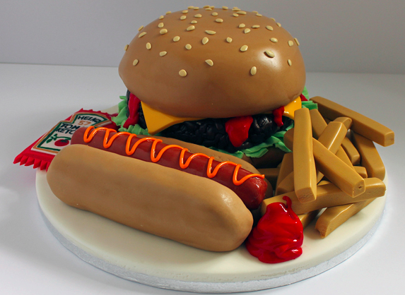 hotdog cake