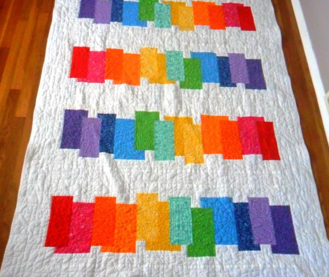 rainbow quilt