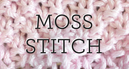 Moss Stitch Tutorial