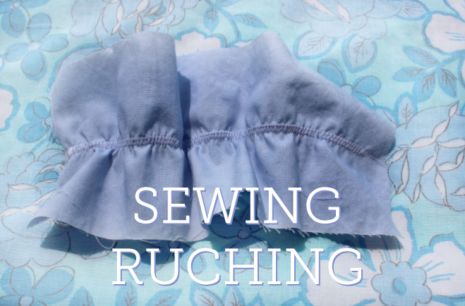 how to sew ruching