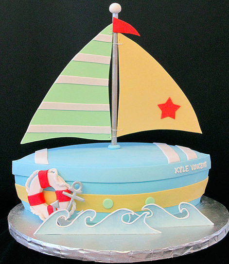 sailboat cake