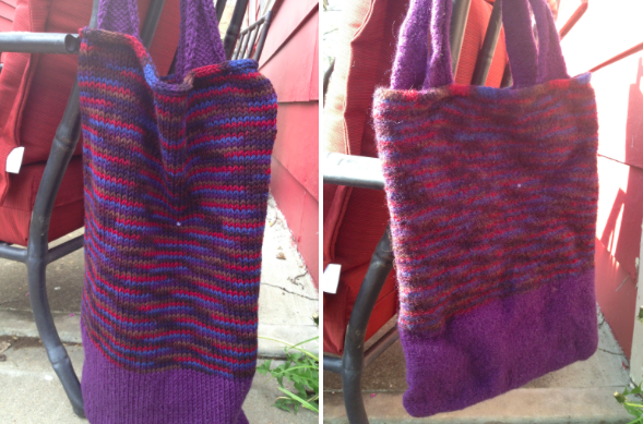 felted knit bag