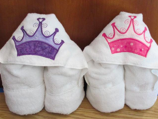 Towels Featuring Machine Embroidery Applique 