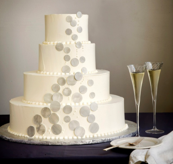 gray wedding cake