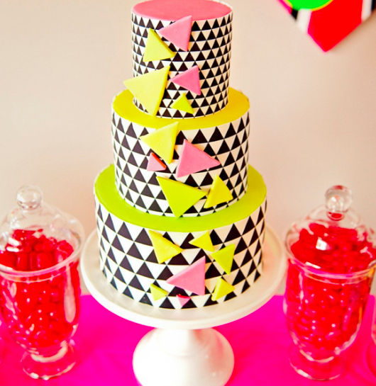 neon cake