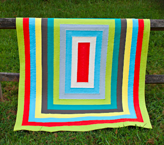 bold strip quilt