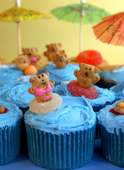 beach cupcakes