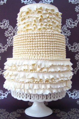 ruffled cake