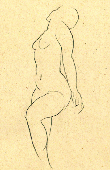 Sketch of Nude Woman 