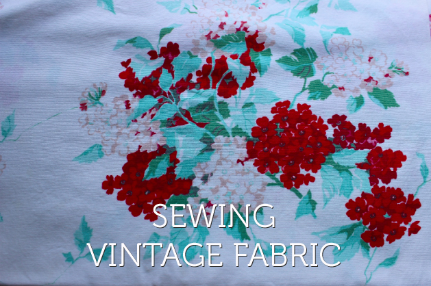 sewing vintage fabric