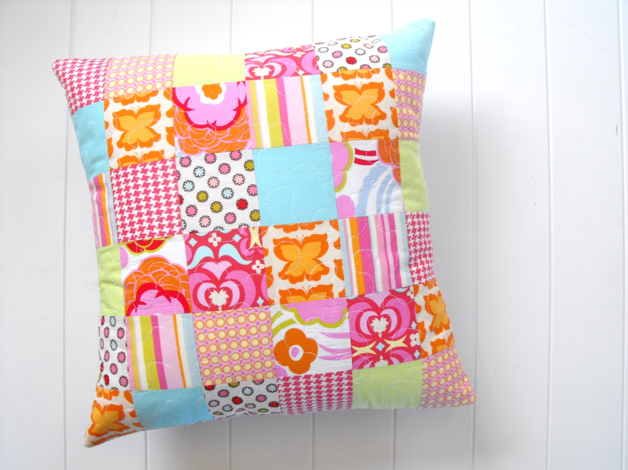 Patchwork Quilted Pillow