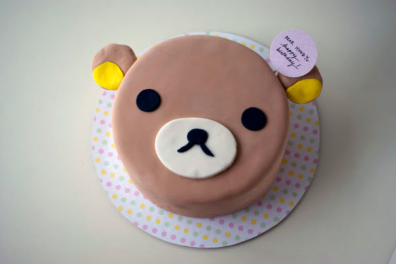 bear face cake bear face cake