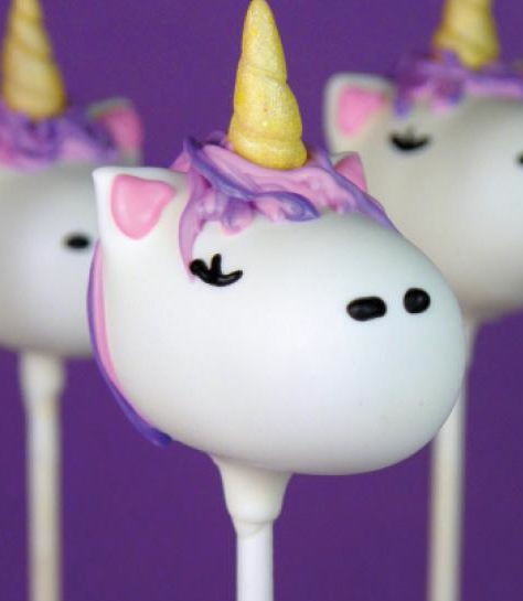 unicorn cake pops