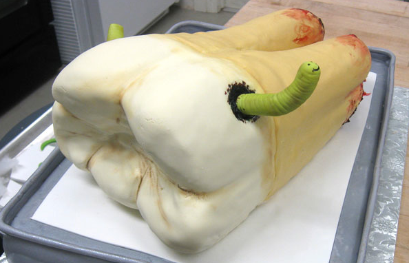 gross tooth cake