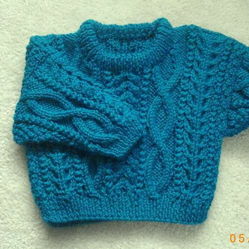 Little Blue Baby Sweater