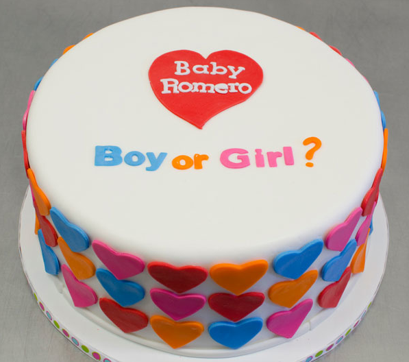 gender reveal cake