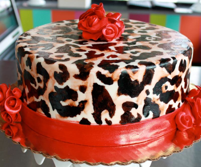 leopard cake