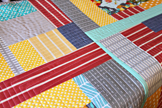 Bold, Patterned Quilt - Quilt as You Go on craftsy.com