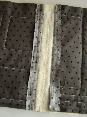 Stitching on Patchwork Quilt